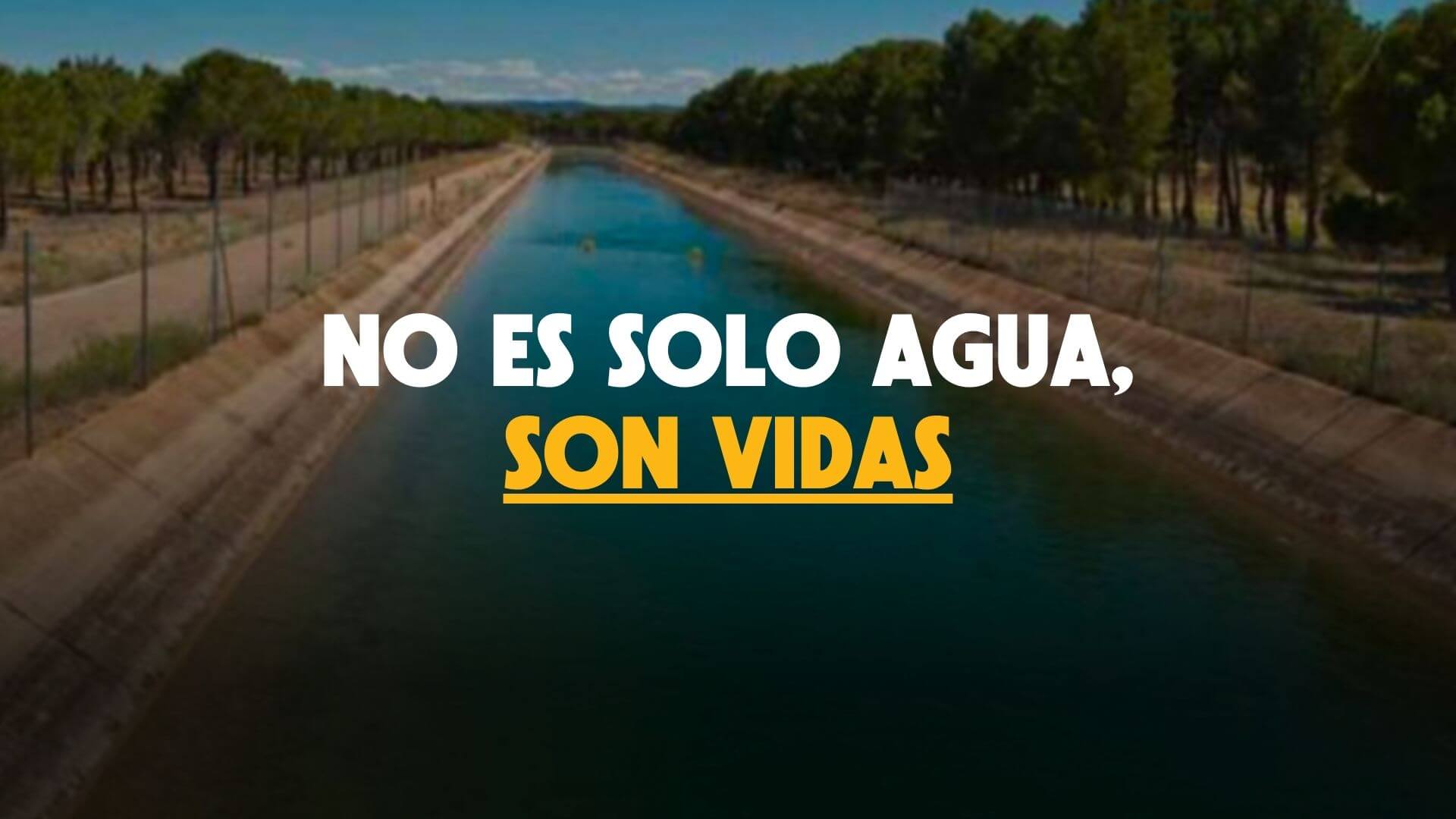 No es solo agua, son vidas
